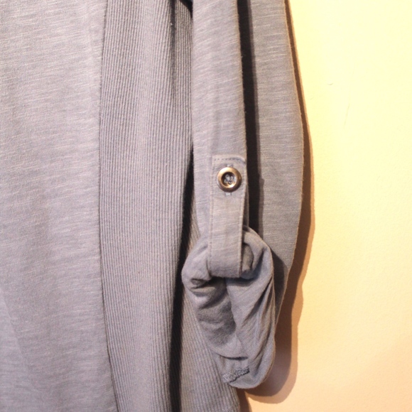 Style & Co Light Blue Button Up, Ribbed side panel - Picture 5 of 8